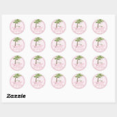 Fairy First Girl's 1e verjaardagsfeestje gepersona Ronde Sticker (Vel)