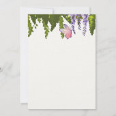 Fairy First Girl's 1st Birthday Enchanted forest Kaart (Achterkant)