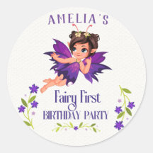 Fairy First Girl's 1st Birthday Enchanted forest