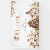 Fairy First Magic Boho Verjaardag Welkom Spandoek (Verticaal)