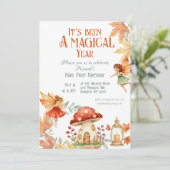 Fairy First Magic Fall Birthday Kaart (Staand voorkant)