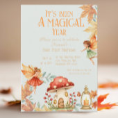 Fairy First Magic Fall Birthday Kaart