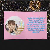 Fairy First Photo KIds BIrthday Wenskaart Kaart