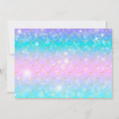 Fairy First Purple Sea Photo 1st Birthday  Kaart (Achterkant)