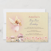 Fairy First Theme Girl's 1st Birthday Party Custom (Voorkant)