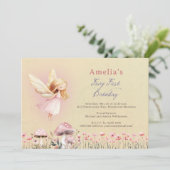 Fairy First Theme Girl's 1st Birthday Party Custom (Staand voorkant)