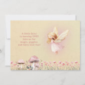 Fairy First Theme Girl's 1st Birthday Party Custom (Achterkant)