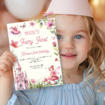 Fairy First Wildflower Waterverf 1e Verjaardag