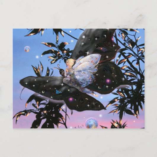 Fairy Flight. Briefkaart (Voorkant)