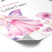 Fairy Floral Butterfly First Year Photo Milestone Poster (Hoek)