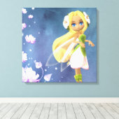 Fairy Floral Canvas Afdruk (Insitu (Houten vloer))