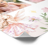 Fairy Floral Garden Eerste jaar Fotomijlpaal Poster (Hoek)