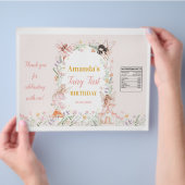 Fairy Floral Garden Verjaardag Chip Bag Wrapper Flyer (Hand)