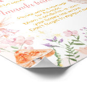 Fairy Floral Garden Verjaardagsfeest Time Capsule Poster (Hoek)