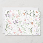 Fairy Floral Garden Verjaardagsfoto Dank u kaart (Achterkant)