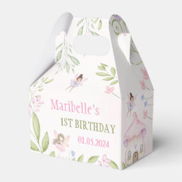 Fairy Floral Girl Birthday Party Bedankdoosjes