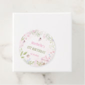 Fairy Floral Girl Birthday Party Bedankjes Labels (In situ)