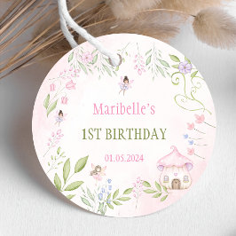 Fairy Floral Girl Birthday Party Bedankjes Labels