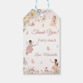 Fairy Floral Meisje Verjaardagsfeestje Gift Labels Cadeaulabel (Voorkant)