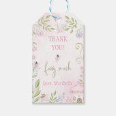 Fairy Floral Meisje Verjaardagsfeestje Gift Labels Cadeaulabel (Voorkant)