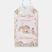 Fairy Floral Meisje Verjaardagsfeestje Gift Labels Cadeaulabel (Voorkant)
