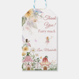 Fairy Floral Meisje Verjaardagsfeestje Gift Labels Cadeaulabel