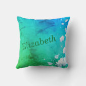 Fairy Floral Personal Name Sierkussen (Achterkant)
