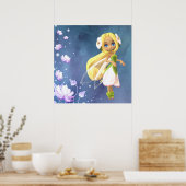 Fairy Floral Poster (Keuken)