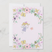Fairy Flower Garden Cute and Girly Baby Sprinkle Kaart (Achterkant)