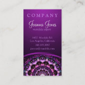 Fairy Flower Mandala Visitekaartje (Achterkant)