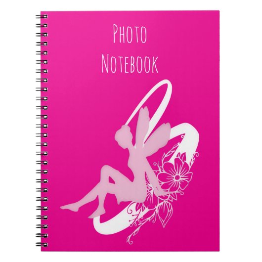 Fairy Flower Spiral Photo Notebook Notitieboek (Voorkant)