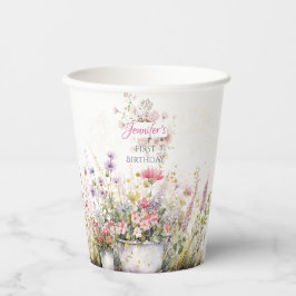 Fairy Flower Verjaardag Papieren Cups Bekers
