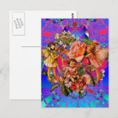Fairy Flower Vrienden Briefkaart (Voorkant / Achterkant)