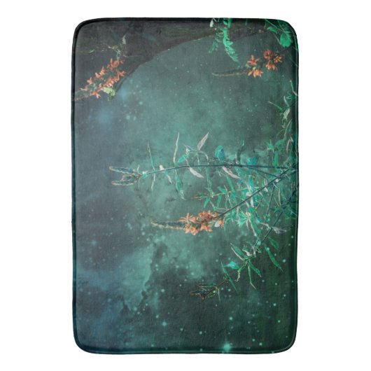 Fairy Flowers in de Jade Moonlight Badmat (Voorkant Verticaal)