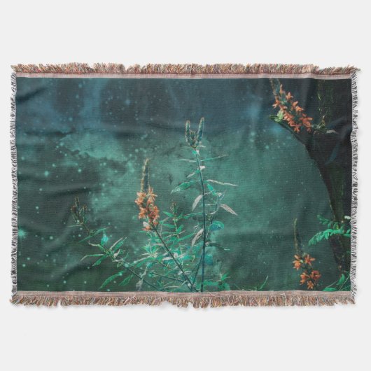 Fairy Flowers in de Jade Moonlight Deken (Voorkant)