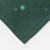 Fairy Flowers in de Jade Moonlight Fleece Deken (Hoek)