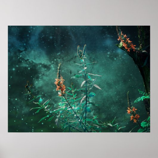 Fairy Flowers in de Jade Moonlight Poster (Voorkant)