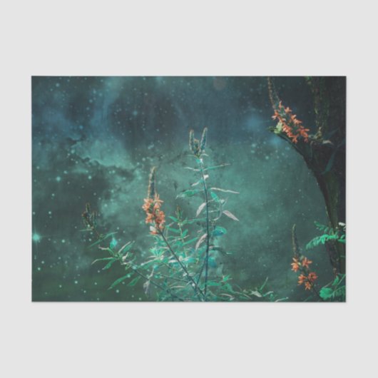 Fairy Flowers in de Jade Moonlight Tissuepapier (Voorkant)
