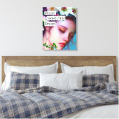  Fairy Flowers in Hair Fantasy Art Canvas Afdruk (Insitu (Slaapkamer))