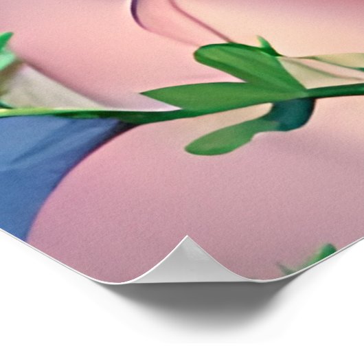  Fairy Flowers in Hair Fantasy Art Poster (Hoek)