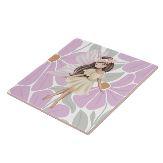 Fairy Flowers Meisjes Tegeltje (Zijkant)