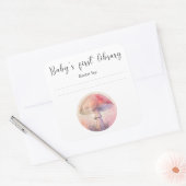 Fairy fly agaric - Baby's eerste bibliotheek Vierkante Sticker (Envelop)