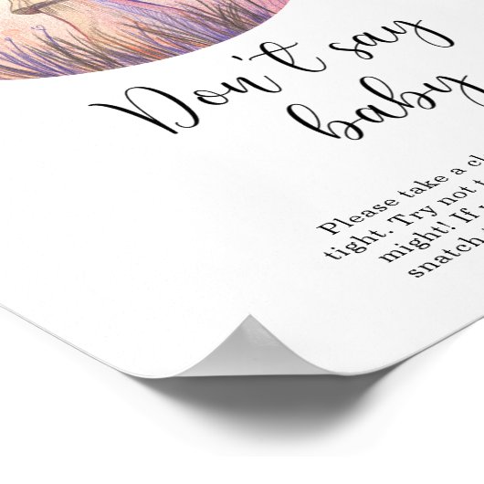 Fairy fly agaric - Zeg niet baby Poster (Hoek)