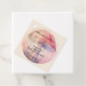 Fairy fly agarisch baby shower bedankjes labels (In situ)