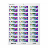 Fairy Forest Enchanted Magical Birthday Party Etiket (Full Sheet)