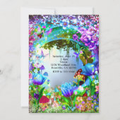 Fairy Forest Enchanted Magical Birthday Party Kaart (Achterkant)