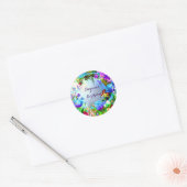 Fairy Forest Enchanted Magical Birthday Party Ronde Sticker (Envelop)