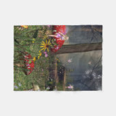 Fairy Forest Fleece Blanket Deken (Voorkant (Horizontaal))