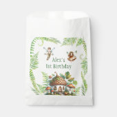 Fairy Forest Garden Genderneutraal 1e verjaardag Bedankzakje (Voorkant)