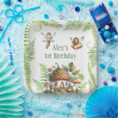 Fairy Forest Garden Genderneutraal 1e verjaardag Papieren Bordje (Feest)